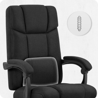 Pisarniški stol iz črnega blaga Cabro C505