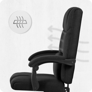 Pisarniški stol iz črnega blaga Cabro C505