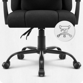 Pisarniški stol iz črnega blaga Cabro C505