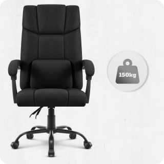 Pisarniški stol iz črnega blaga Cabro C505