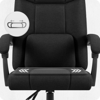 Pisarniški stol iz črnega blaga Cabro C505