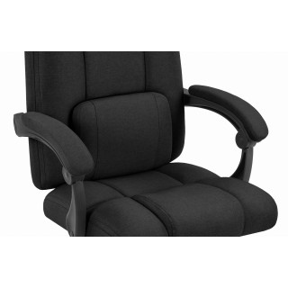 Pisarniški stol iz črnega blaga Cabro C505