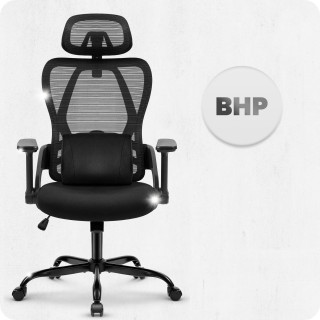 Pisarniški stol iz črnega blaga Cabro C507