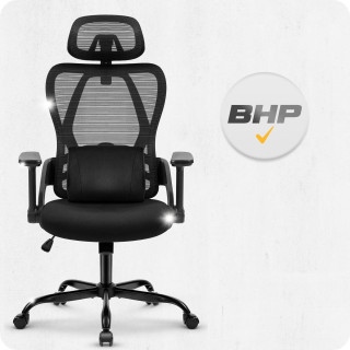 Pisarniški stol iz črnega blaga Cabro C507