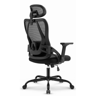 Pisarniški stol iz črnega blaga Cabro C507