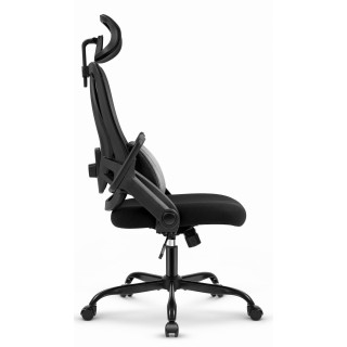 Pisarniški stol iz črnega blaga Cabro C507