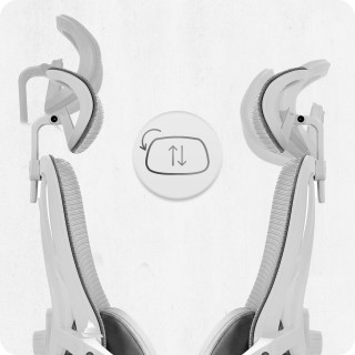 Pisarniški stol iz sivo-bele tkanine Cabro C507