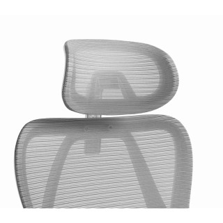 Pisarniški stol iz sivo-bele tkanine Cabro C507