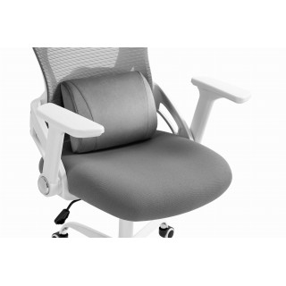 Pisarniški stol iz sivo-bele tkanine Cabro C507