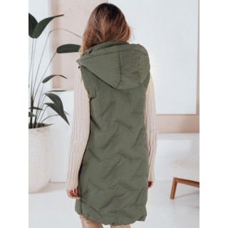 Dolg zelen ženski telovnik TY5097