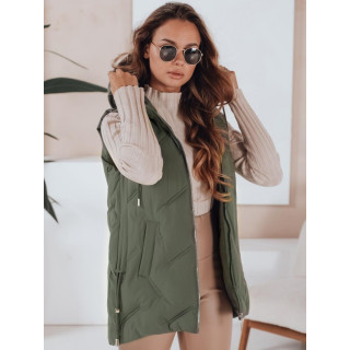 Ženski zelen prešit brezrokavnik TY5106