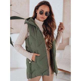 Ženski zelen prešit brezrokavnik TY5106