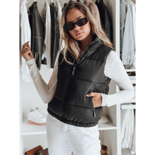 Prešit črn ženski telovnik TY4974