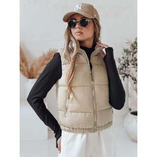 Prešit ženski telovnik bež barve TY4973