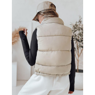 Prešit ženski telovnik bež barve TY4973