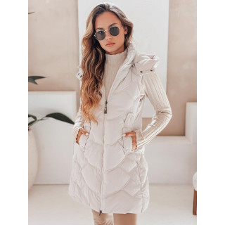 Svetlo siv izoliran ženski telovnik TY5102