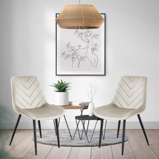 Jedilniški stol Mark Adler v bež barvi PRINCE 3.0 BEIGE