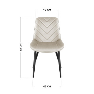 Jedilniški stol Mark Adler v bež barvi PRINCE 3.0 BEIGE