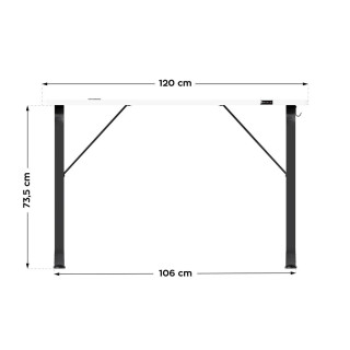 Igralna miza Huzaro HERO 1.5 BELA 120 CM