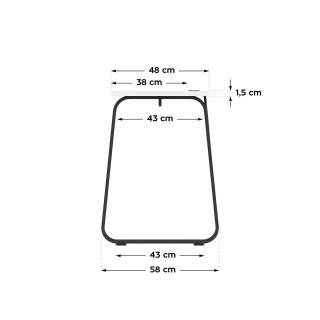 Igralna miza Huzaro HERO 1.5 BELA 120 CM