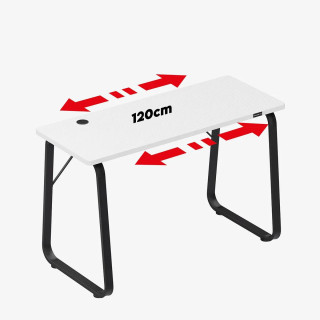 Igralna miza Huzaro HERO 1.5 BELA 120 CM