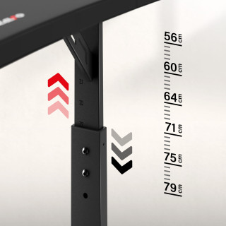 Črna igralna miza Huzaro HERO 4.6 ČRNA 160 CM