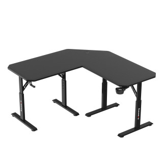Črna kotna igralna miza Huzaro HERO 7.3 BLACK