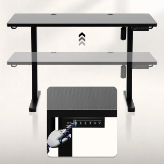 Črna igralna miza Huzaro HERO 8.1 BLACK 120 CM