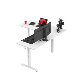Električna bela kotna miza Huzaro HERO 9.5 WHITE