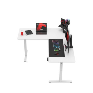 Električna bela kotna miza Huzaro HERO 9.5 WHITE