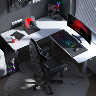 Električna bela kotna miza Huzaro HERO 9.5 WHITE