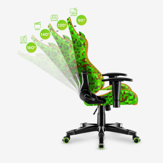 Otroški igralni stol Huzaro RANGER 6.0 PIXEL WHITE