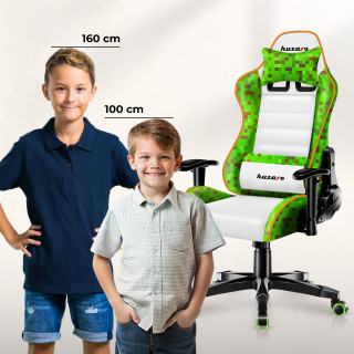Otroški igralni stol Huzaro RANGER 6.0 PIXEL WHITE