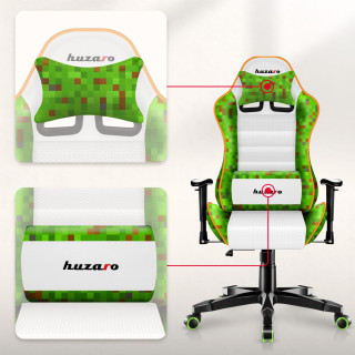 Otroški igralni stol Huzaro RANGER 6.0 PIXEL WHITE