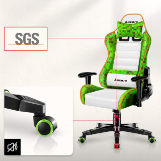 Otroški igralni stol Huzaro RANGER 6.0 PIXEL WHITE