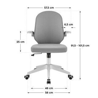 Otroški sivi stol Mark Adler Junior 4.0 Grey