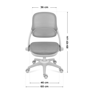 Siv otroški stol Mark Adler Junior 4.7 Grey