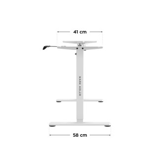Belo nastavljivo pisalno stojalo Mark Adler XENO 2.1 WHITE