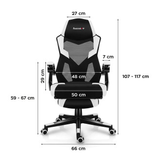 Siv igralni stol Huzaro COMBAT 3.1 GREY