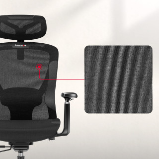 Črn igralni stol Huzaro COMBAT 7.3 BLACK MESH