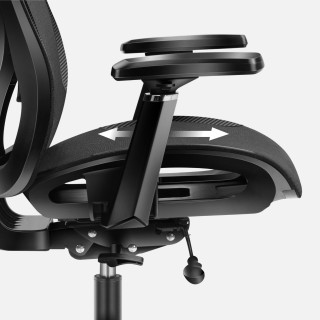 Črn igralni stol Huzaro COMBAT 7.3 BLACK MESH