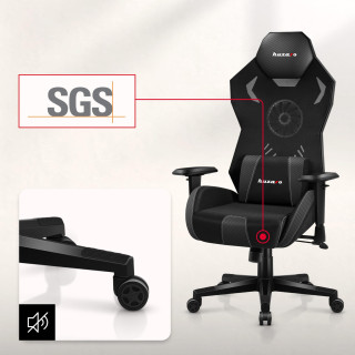 Igralni stol Huzaro COMBAT 7.6 RGB ČRN z ventilatorjem