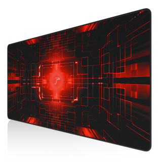 Črno-rdeča igralna podloga za miško Huzaro MOUSEPAD 6.0