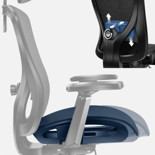 Ergonomski črni stol Mark Adler EXPERT 5.3 BLACK MESH