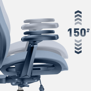 Siv ergonomski stol Mark Adler EXPERT 5.3 SIVA MREŽA