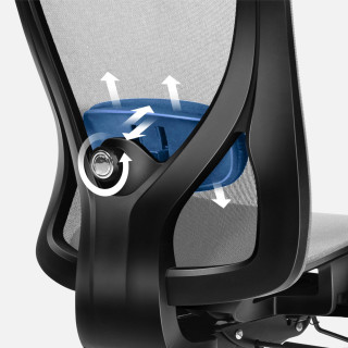 Siv ergonomski stol Mark Adler EXPERT 5.3 SIVA MREŽA