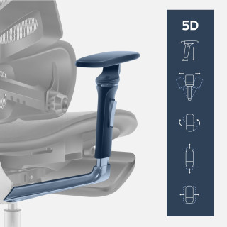 Črn ergonomski stol Mark Adler EXPERT 9.6 BLACK