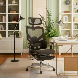 Črn ergonomski stol Mark Adler EXPERT 9.6 BLACK