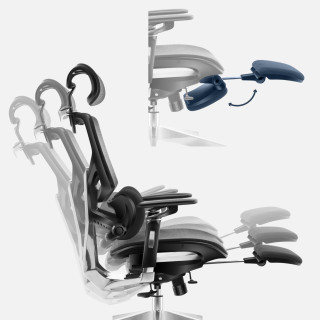 Črn ergonomski stol Mark Adler EXPERT 9.6 BLACK