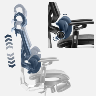 Črn ergonomski stol Mark Adler EXPERT 9.6 BLACK